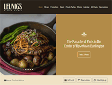 Tablet Screenshot of leunigsbistro.com